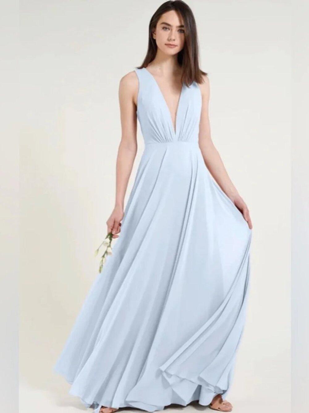 Jenny Yoo Ryan Whisper Blue Bridesmaid Dress